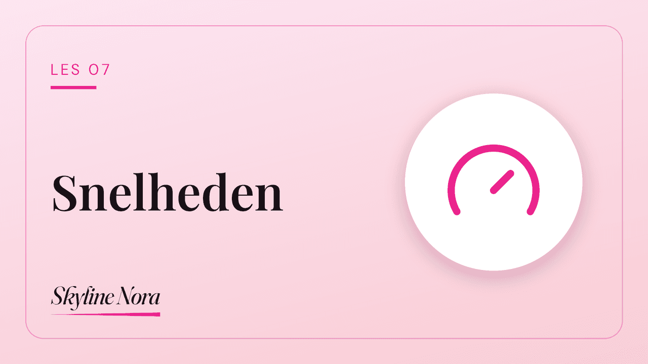 Snelheden die je moet kennen